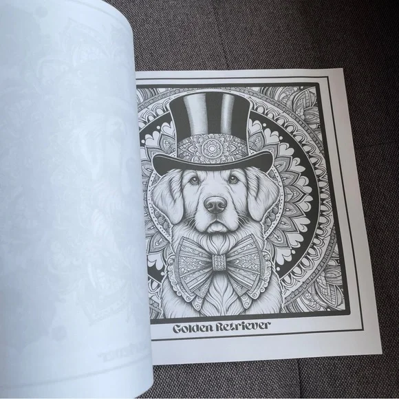 Distinguished Dogs: Large Breed Dog Mandala Coloring Book - Picture 7 of 8